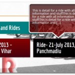Upcoming Meetings and Rides Shown on Main Page