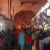 Pictures of Annual Fair / Mela at Fatehpur Sikri from one side.