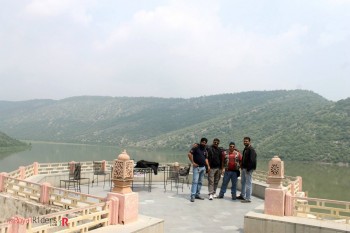 At terrace of palace.