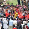 Artist performing traditional dance at Deeg Holi Festival