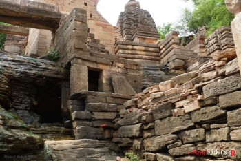 Water way - main ravine at Naresar temples 