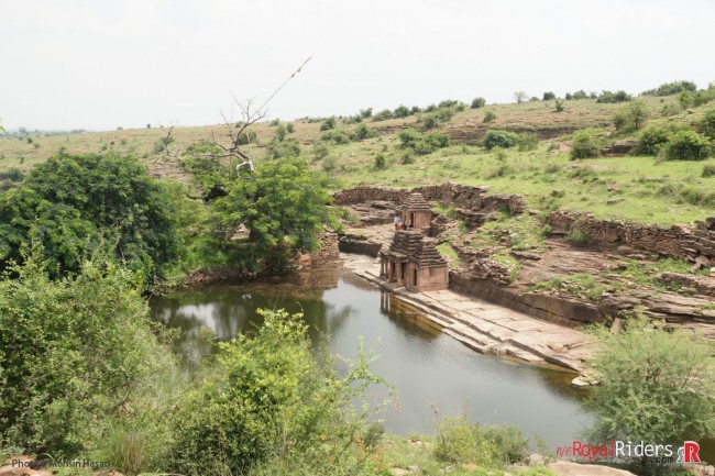 The central water reservoir in temple