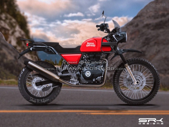 Latest rendering of Royal Enfield Himalayan based on recently spotted test mules.