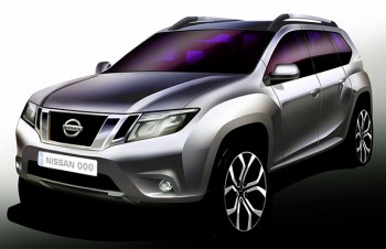 NIssan Terrano front portion sketch