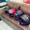 The Royal Riders Helmet  in Coffee Cafe Day .. Agra behind Tajmahal