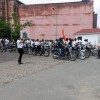Riders waiting for some Riders at petrol pump near Bhagwaan Talkies Agra