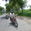 Mr. Arora and his friend on their beloved royal enfield bike in way to Fatehpur Sikri