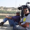 Mr. Rajesh and Mr. Himanshu stealing some moments sitting beside their RE.