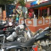 Our Royal Enfield at Cafe Sheroes