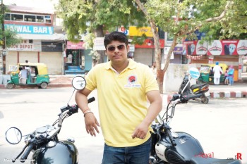 Shivam Yadav, one of our youngest rider posing for camera.