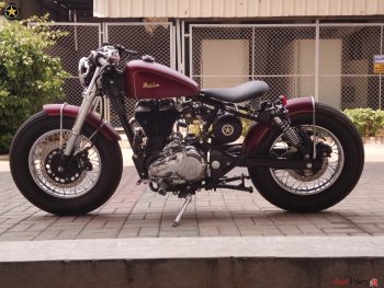 A nice bobber from India by Bulleteer Customs.